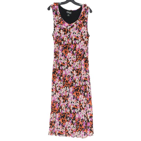 Style & Co Dress Boho Feminine Romantic Summer Retro Minimalist Floral Midi 20W - Picture 1 of 6